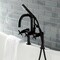Aqua Vintage AE8400DX Deck Mount Clawfoot Tub Faucet, Matte Black AE8400DX - alternate 3